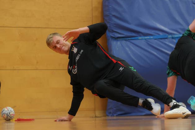 12.06.2026, xtgx, Handball, EHF Champions League, Abschlusstraining SC Magdeburg v.l. Gisli Thorgeir Kristjansson (Magdeburg, 10) Koeln