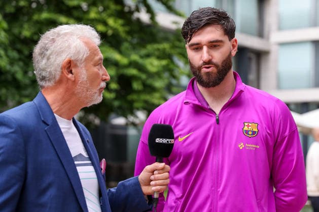 12.06.2026, xgox, Handball - EHF Champions League Media Day - und Abschlusstraining emspor, v.l. Ludovic Fabregas (Barcelona, 72) Koeln