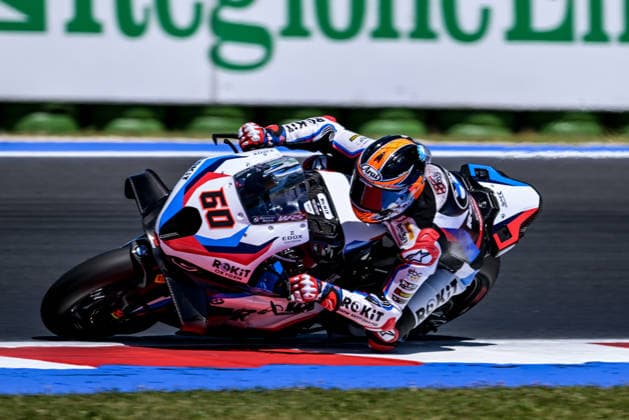 IPA85610419 - Mark Van Der Mark and Ned Rokit on the BMW Motorrad WorldSBK Team BMW M 1000 RR during the Pirelli Emilia Romagna Round of the World Superbike (SBK) Championship in Italy, June 12, 2026  Copyright: xAlessioxMarini IPAxSportx xx 85610419