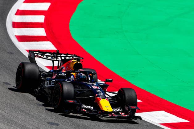 Max Verstappen of the Netherlands and Red Bull Racing , Practice, F1 Grand Prix of Barcelona-Catalunya, am 12. June 2026 in Barcelona, Spain. (Foto von Diogo Cardoso DeFodi Images) Max Verstappen of the Netherlands and Red Bull Racing , Practice, F1 Grand Prix of Barcelona-Catalunya, Circuit de Barcelona-Catalunya on June 12, 2026 in Barcelona, Spain. (Photo by Diogo Cardoso DeFodi Images) -