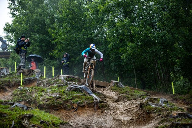 Whoop UCI Mountainbike World Series Leogang Downhill RUDE JR Richard YETI FOX FACTORY RACE TEAMat Whoop UCI Mountainbike World Series Leogang Downhill, 12.06.2026,in Leogang,AUT Foto: Sebastian Sternemann