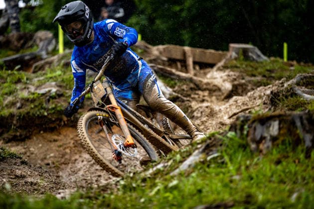 Whoop UCI Mountainbike World Series Leogang Downhill KUHN Bodhi NORCO X ADIDAS RACE DIVISIONat Whoop UCI Mountainbike World Series Leogang Downhill, 12.06.2026,in Leogang,AUT Foto: Sebastian Sternemann