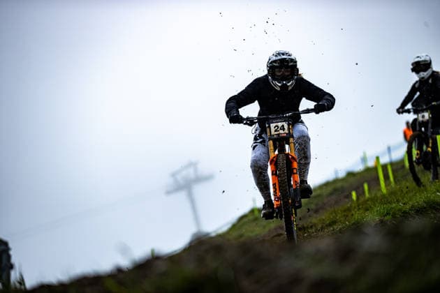 Whoop UCI Mountainbike World Series Leogang Downhill HULSEBOSCH Eliana SANTA CRUZ SYNDICATEat Whoop UCI Mountainbike World Series Leogang Downhill, 12.06.2026,in Leogang,AUT Foto: Sebastian Sternemann