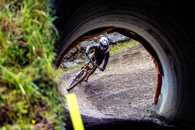 Whoop UCI Mountainbike World Series Leogang Downhill SCHEIDEGGER Joa at Whoop UCI Mountainbike World Series Leogang Downhill, 12.06.2026,in Leogang,AUT Foto: Sebastian Sternemann