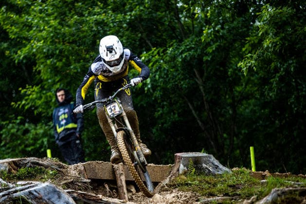 Whoop UCI Mountainbike World Series Leogang Downhill PONTVIANNE Nathan SANTA CRUZ BURGTEC BY GOODMANat Whoop UCI Mountainbike World Series Leogang Downhill, 12.06.2026,in Leogang,AUT Foto: Sebastian Sternemann