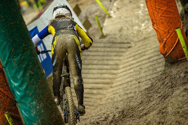 Whoop UCI Mountainbike World Series Leogang Downhill BOULADOU Lisa SANTA CRUZ BURGTEC BY GOODMANat Whoop UCI Mountainbike World Series Leogang Downhill, 12.06.2026,in Leogang,AUT Foto: Sebastian Sternemann