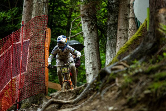 Whoop UCI Mountainbike World Series Leogang Downhill ZIERL Rosa CUBE FACTORY RACINGat Whoop UCI Mountainbike World Series Leogang Downhill, 12.06.2026,in Leogang,AUT Foto: Sebastian Sternemann