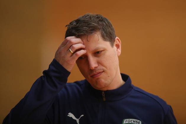 12.06.2026, xtgx, Handball, EHF Champions League, Abschlusstraining Füchse Berlin v.l. Nicolej Krickau (Berlin, Trainer) nachdenklich Koeln