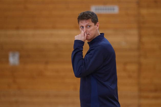 12.06.2026, xtgx, Handball, EHF Champions League, Abschlusstraining Füchse Berlin v.l. Nicolej Krickau (Berlin, Trainer) nachdenklich enttaeuscht, schaut enttaeuscht, niedergeschlagen, disappointed Koeln