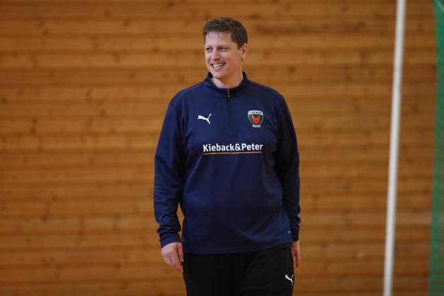 12.06.2026, xtgx, Handball, EHF Champions League, Abschlusstraining Füchse Berlin v.l. Nicolej Krickau (Berlin, Trainer) Koeln