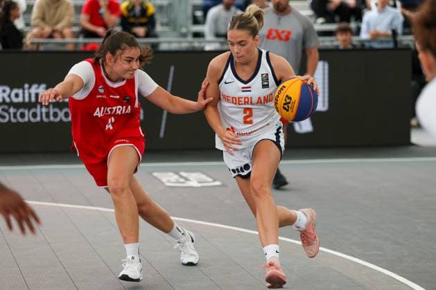 12.June. 2026 – Basketball – FIBA 3x3 World Tour Masters 2026-NED vs AUT-women-U23 NATIONS LEAGUE Schmidt (Austria) and Toornstra (Netherlands) in one-on-one A1 Arena am Heumarkt A1 Arena am Heumarkt ,Vienna Vienna A1 Arena am Heumarkt AUSTRIA