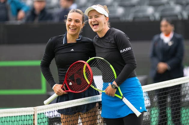 Elena-Gabriela Ruse vor dem Match mit Barbora Krejcikova, Tennis, Libema Open 2026, WTA, Tennis Damen Masters 250, 12.06.2026, Rosmalen Grass Court Championships, Centre-Court, Tennis, Libema Open 2026, WTA Masters 250, 12.06.2026, Rosmalen Grass Court Championships, Centre-Court Rosmalen, s-Hertogenbosch Nordbrabant Niederlande