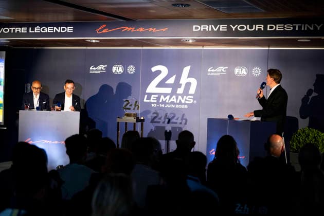 24 HEURES DU MANS 2026 - FRIDAY VANDESTICK Bruno, Le Mans commentator, MILLE Richard (fra), PrÃ sident ot the FIA Endurance Commission, portrait, FILLON Pierre (fra), President of ACO, portrait during the 24 Hours of Le Mans 2026, 4th round of the 2026 FIA World Endurance Championship, on June 12, 2026 on the Circuit des 24 Heures du Mans in Le Mans, France - Le MansFrance  Copyright: xFabrizioxBoldonix