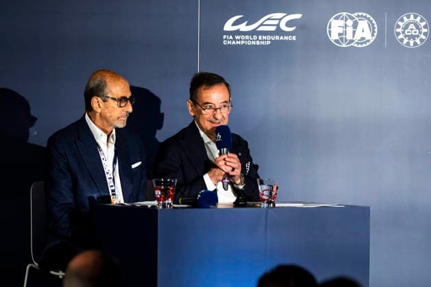 24 HEURES DU MANS 2026 - FRIDAY MILLE Richard (fra), PrÃ sident ot the FIA Endurance Commission, portrait, FILLON Pierre (fra), President of ACO, portrait during the 24 Hours of Le Mans 2026, 4th round of the 2026 FIA World Endurance Championship, on June 12, 2026 on the Circuit des 24 Heures du Mans in Le Mans, France - Le MansFrance  Copyright: xFabrizioxBoldonix