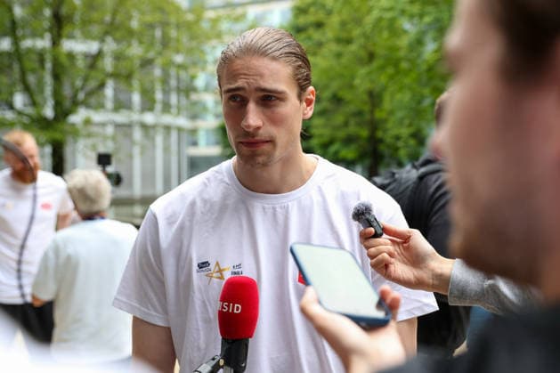 12.06.2026, xgox, Handball - EHF Champions League Media Day - und Abschlusstraining emspor, v.l. Juri Knorr (Aalborg, 21) Koeln