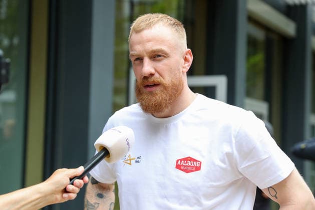 12.06.2026, xgox, Handball - EHF Champions League Media Day - und Abschlusstraining emspor, v.l. Rene Antonsen (Aalborg, 22) Koeln