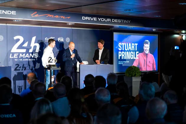 24 HEURES DU MANS 2026 - FRIDAY PRINGLE Stuart, CEO of Silverstone Circuit, LEQUIEN FrÃ dÃ ric (fra), CEO of the FIA World Endurance Championship, portrait, VANDESTICK Bruno during the 24 Hours of Le Mans 2026, 4th round of the 2026 FIA World Endurance Championship, on June 12, 2026 on the Circuit des 24 Heures du Mans in Le Mans, France - Le MansFrance  Copyright: xFabrizioxBoldonix