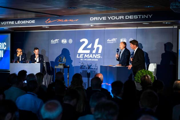 24 HEURES DU MANS 2026 - FRIDAY MILLE Richard (fra), PrÃ sident ot the FIA Endurance Commission, portrait, FILLON Pierre (fra), President of ACO, portrait, LEQUIEN FrÃ dÃ ric (fra), CEO of the FIA World Endurance Championship, portrait, VANDESTICK Bruno during the 24 Hours of Le Mans 2026, 4th round of the 2026 FIA World Endurance Championship, on June 12, 2026 on the Circuit des 24 Heures du Mans in Le Mans, France - Le MansFrance  Copyright: xFabrizioxBoldonix