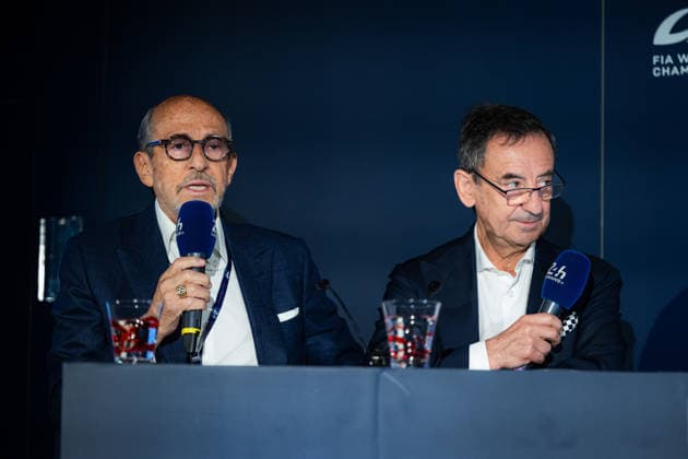 24 HEURES DU MANS 2026 - FRIDAY MILLE Richard (fra), PrÃ sident ot the FIA Endurance Commission, portrait FILLON Pierre (fra), President of ACO, portrait at the ACO press conference, PK, Pressekonferenz during the 24 Hours of Le Mans 2026, 4th round of the 2026 FIA World Endurance Championship, on June 12, 2026 on the Circuit des 24 Heures du Mans in Le Mans, France -  Copyright: xGERMAINxHAZARDx
