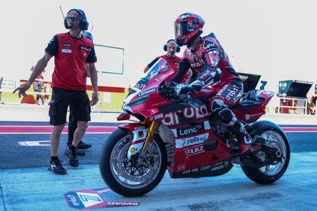 FIM SBK Superbike World Championship, WM, Weltmeisterschaft in Misano Adriatico, Italy - 12 Jun 2026 Iker Lecuona of Aruba.it Racing - Ducati with Ducati Panigale V4R seen during FIM SBK Superbike World Championship Pirelli Emilia-Romagna Round 7 Free Practice 1 at Misano World Circuit Marco Simoncelli. Misano Adriatico Italy Copyright: xFabrizioxCarabellix xSOPAxImagesx 20260612R3FC0006_IkerLecuona