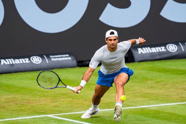 Stuttgart, GERMANY - June 12: Marcos Giron (USA) during the Singles Match between Ben Shelton (USA) vs. Marcos Giron (USA) at BOSS OPEN 2026, Tennisanlage Weissenhof on June 12, 2026 in Stuttgart, Germany. Baden-Württemberg Germany Copyright: xTimoxSteinx