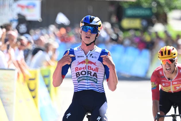 12-06-2026 Tour Auvergne - Rhone Alpes; Tappa 06 Saint Vulbas - Crest Voland; 2026, Red Bull - Bora Hansgrohe; Van Gils, Maxim; Crest Voland; 