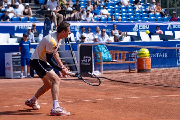 TENNIS : Open Sopra Steria - Lyon Villeurbanne 12 06 2026 Le belge Kimmer COPPEJANS affronte Daniel Elahi GALAN en 1 4 de finale du tournoi de tennis ATP, Tennis Herren Challenger Tour, Open Sopra Steria Ã Lyon-Villeurbanne, le 12 06 2026. Photo Sandrine Thesillat PsNewZ  Copyright: xSandrinexTHESILLATx