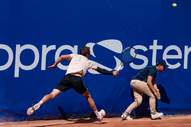 TENNIS : Open Sopra Steria - Lyon Villeurbanne 12 06 2026 Le belge Kimmer COPPEJANS affronte Daniel Elahi GALAN en 1 4 de finale du tournoi de tennis ATP, Tennis Herren Challenger Tour, Open Sopra Steria Ã Lyon-Villeurbanne, le 12 06 2026. Photo Sandrine Thesillat PsNewZ  Copyright: xSandrinexTHESILLATx