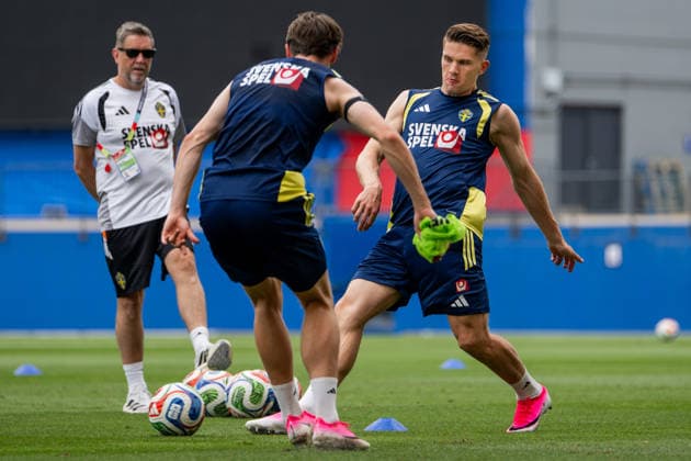 260612 Viktor Gyökeres of the Swedish national football team at a training session during day 2 of the FIFA World Cup, WM, Weltmeisterschaft, Fussball 2026 on June 12, 2026 in Dallas. Photo: Petter Arvidson BILDBYRAN kod PA PA1229 fotboll football soccer fotball vm fotbolls-vm fotball-vm fotbolls-vm 2026 fifa world cup 2026 träning practice training sverige sweden sverige a bbeng