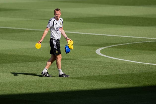 260612 Head coach Graham Potter of the Swedish national football team at a training session during day 2 of the FIFA World Cup, WM, Weltmeisterschaft, Fussball 2026 on June 12, 2026 in Dallas. Photo: Petter Arvidson BILDBYRAN kod PA PA1229 fotboll football soccer fotball vm fotbolls-vm fotball-vm fotbolls-vm 2026 fifa world cup 2026 träning practice training sverige sweden sverige a bbeng