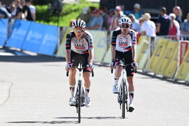 12-06-2026 Tour Auvergne - Rhone Alpes; Tappa 06 Saint Vulbas - Crest Voland; 2026, Uae Emirates - Xrg; Vermaercke, Kevin; Sivakov, Pavel; Crest Voland; 