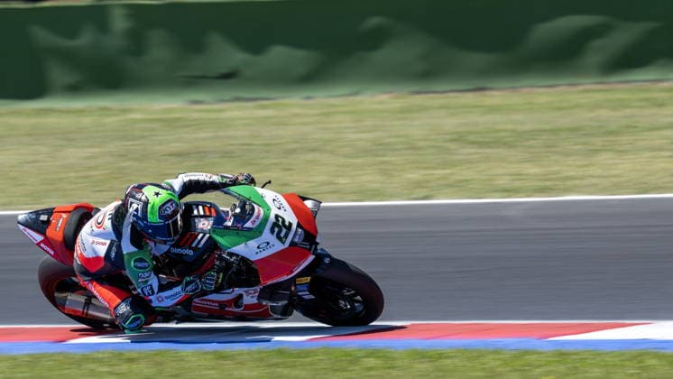 IPA85614203 - No. 22 Alex Lowes GBR Bimota KB998 Rimini - Bimota by Kawasaki Racing Team during the Pirelli Emilia Romagna Round, World Superbike (SBK) race in Italy, June 12, 2026  Copyright: xOttoxMoretti IPAxSportx xx 85614203