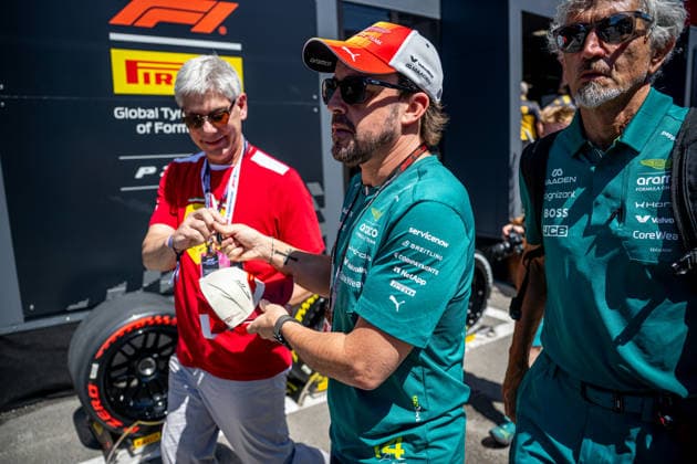 MONTMELO, SPAIN: Fernando Alonso, racing for the Aston Martin F1 team during the 2026 Formula 1 Barcelona-Catalunya Grand Prix at the Circuit de Barcelona-Catalunya in Montmelo, Spain