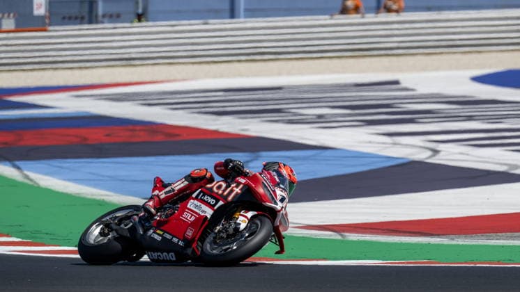 IPA85614220 - No. 11 Nicolo Bulega (ITA) Ducati Panigale V4R - Aruba.it Racing - Ducati during the Pirelli Emilia Romagna Round, World Superbike (SBK) race in Italy, June 12, 2026  Copyright: xOttoxMoretti IPAxSportx xx 85614220