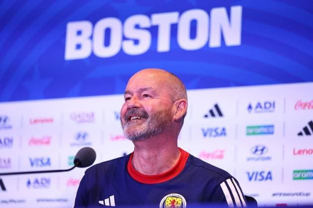 Steve Clarke head coach of Scotland Scotland press conference, PK, Pressekonferenz 2026 FIFA World Cup, WM, Weltmeisterschaft, Fussball Football, Boston Stadium, Foxborough, Massachusetts, USA - 12 Jun 2026Foxborough Boston Stadium Massachusetts (MA) United States of America EDITORIAL USE ONLY No use with unauthorised audio, video, data, fixture lists, club league logos or live services. Online in-match use limited to 120 images, no video emulation. No use in betting, games or single club league player publications.  Copyright: xMichaelxZemanek Shutterstockx 16919998h