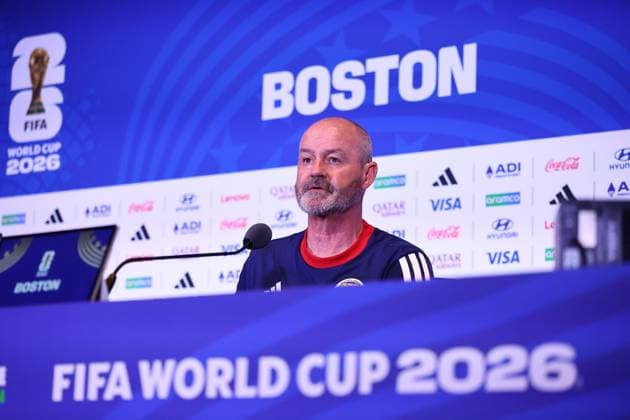 Steve Clarke head coach of Scotland Scotland press conference, PK, Pressekonferenz 2026 FIFA World Cup, WM, Weltmeisterschaft, Fussball Football, Boston Stadium, Foxborough, Massachusetts, USA - 12 Jun 2026Foxborough Boston Stadium Massachusetts (MA) United States of America EDITORIAL USE ONLY No use with unauthorised audio, video, data, fixture lists, club league logos or live services. Online in-match use limited to 120 images, no video emulation. No use in betting, games or single club league player publications.  Copyright: xMichaelxZemanek Shutterstockx 16919998e