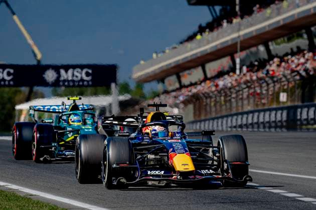 BARCELONA - Formula 1 driver Max Verstappen of Oracle Red Bull Racing during the Formula 1 Spain Catalonia at the Circuit de Barcelona-Catalunya on June 12, 2026 in Barcelona, Spain. (Photo by DeFodi Images) -