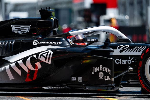 ESP, MSC Cruises Grand Prix von Barcelona-Katalonien, Freies Training, Formel 1 Weltmeisterschaft Saison 2026 12.06.2026, Circuit de Barcelona Catalunya, Barcelona, ESP, MSC Cruises Grand Prix von Barcelona-Katalonien, Freies Training, Formel 1 Weltmeisterschaft Saison 2026, im Bild Colton Herta (Cadillac F1 Team, USA, 25) im MAC-26 in der Boxengasse,
