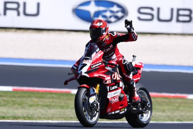 MOTORSPORTS - Superbike - Pirelli Emilia Romagna Round Photo by IPA ABACAPRESS.COM85612532 - Iker Lecuona (ITA) on a Ducati Panigale V4R, Aruba.It Racing - Ducati, during the FIM Superbike World Championship, WM, Weltmeisterschaft Pirelli Emilia Romagna Round at the Misano World Circuit Marco Simoncelli, Misano Adriatico, Italy on June 12, 2026 during the Pirelli Emilia Romagna Round, World Superbike (SBK) race in Italy, Italy, June 12, 2026 Italy Italy  Copyright: xIPAxSport ABACAx