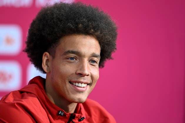 Belgian national football team - 2026 FIFA World Cup, WM, Weltmeisterschaft, Fussball - media activities 12 06 2026 RENTON, UNITED STATES OF AMERICA - JUNE 12 : Witsel Axel midfielder of Belgium pictured during a press conference, PK, Pressekonferenz at the training grounds of the Belgian national football team during the 2026 FIFA World Cup on June 12, 2026 in Renton, United States of America, 12 06 2026 Renton United States of America  Copyright: xNicoxVereeckenx