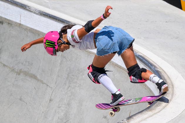 Arisa Trew of Australia competes in the quarter finals of the women s park skateboard World Cup at Ostia Park in Rome (Italy), June 12, 2026. andreaxstaccioli