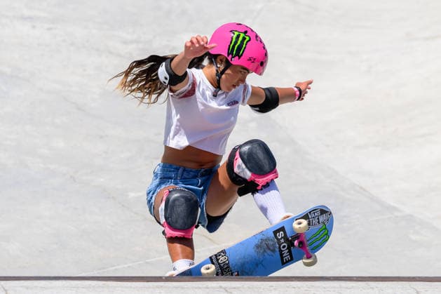 Arisa Trew of Australia competes in the quarter finals of the women s park skateboard World Cup at Ostia Park in Rome (Italy), June 12, 2026. andreaxstaccioli