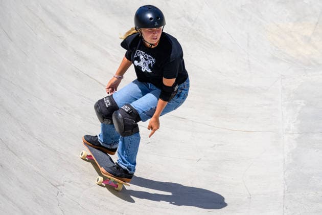Heili Sirvio of Finland competes in the quarter finals of the women s park skateboard World Cup at Ostia Park in Rome (Italy), June 12, 2026. andreaxstaccioli