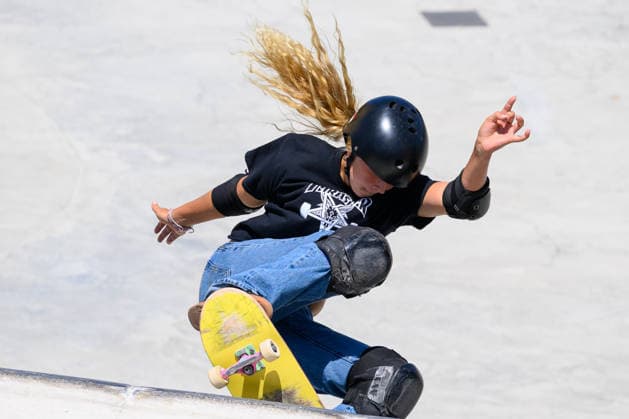 Heili Sirvio of Finland competes in the quarter finals of the women s park skateboard World Cup at Ostia Park in Rome (Italy), June 12, 2026. andreaxstaccioli