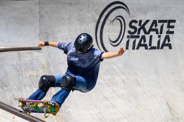 Mizuho Hasegawa of Japan competes in the quarter finals of the women s park skateboard World Cup at Ostia Park in Rome (Italy), June 12, 2026. andreaxstaccioli