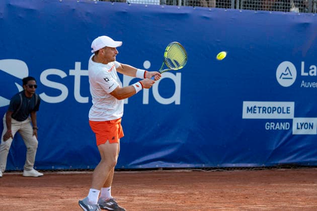 TENNIS : Open Sopra Steria - Lyon Villeurbanne 12 06 2026 ClÃ ment Tabur lors du tournoi de tennis ATP, Tennis Herren Challenger Tour, Open Sopra Steria Ã Lyon-Villeurbanne, le 12 06 2026. Photo Sandrine Thesillat PsNewZ  Copyright: xSandrinexTHESILLATx