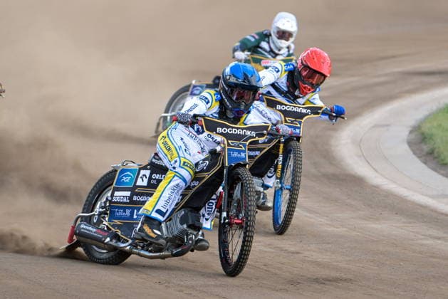 2026.06.12 Lublin Zuzel PGE Ekstraliga sezon 2026 Orlen Oil Motor Lublin - Krono Plast Wlokniarz Czestochowa N z Bartosz Banbor (N) Bartosz Jaworski (C) Franciszek Karczewski (B) Foto Wojciech Szubartowski PressFocus 2026.06.12 Lublin Speedway PGE Ekstraliga season 2026 Orlen Oil Motor Lublin - Krono Plast Wlokniarz Czestochowa Bartosz Banbor (N) Bartosz Jaworski (C) Franciszek Karczewski (B) Credit: Wojciech Szubartowski PressFocus NEWSPIX.PL --- newspix.pl 