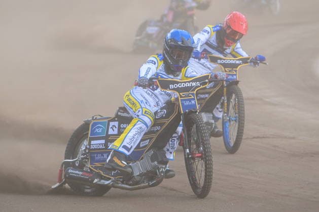 2026.06.12 Lublin Zuzel PGE Ekstraliga sezon 2026 Orlen Oil Motor Lublin - Krono Plast Wlokniarz Czestochowa N z Bartosz Banbor (N) Bartosz Jaworski (C) Foto Wojciech Szubartowski PressFocus 2026.06.12 Lublin Speedway PGE Ekstraliga season 2026 Orlen Oil Motor Lublin - Krono Plast Wlokniarz Czestochowa Bartosz Banbor (N) Bartosz Jaworski (C) Credit: Wojciech Szubartowski PressFocus NEWSPIX.PL --- newspix.pl 