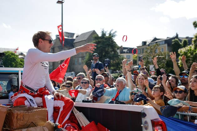 24 HEURES DU MANS 2026 - DRIVERS PARADE HARTLEY Brendon (nzl), Toyota Racing, Toyota TR010 Hybrid 08, Hypercar, portrait, during the Drivers Parade of the 24 Hours of Le Mans 2026, 3rd round of the 2026 FIA World Endurance Championship, on June 12, 2026 in Le Mans, France - Le MansFrance  Copyright: xFREDERICxLExFLOCxHx