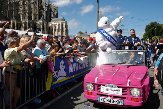 24 HEURES DU MANS 2026 - DRIVERS PARADE Bibendum portrait, during the Drivers Parade of the 24 Hours of Le Mans 2026, 3rd round of the 2026 FIA World Endurance Championship, on June 12, 2026 in Le Mans, France - Le MansFrance  Copyright: xFREDERICxLExFLOCxHx